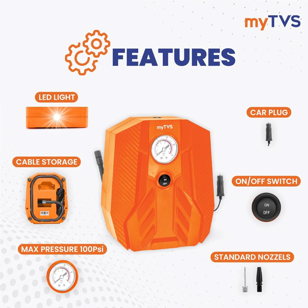 Tyre Inflator 100PSI MYTVS