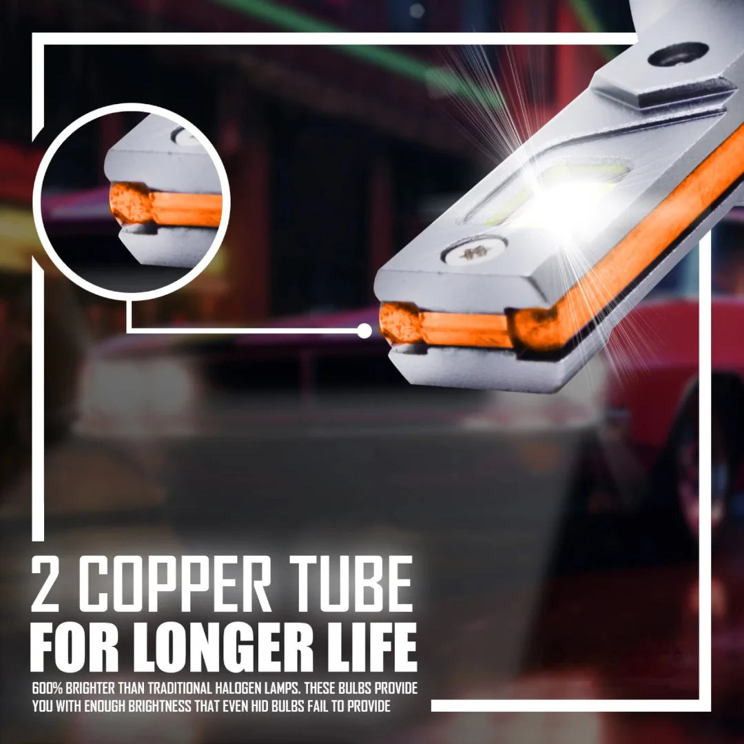 LED Headlight Bulb 300W Aztec