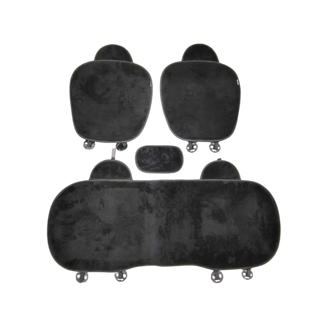 Air Comfort Car Seat Cushion Pad | Protects Car Interior | Airbag Compatible | Breathable & Comfortable Seat Cover | Soft Pads In Ventilation Universal for All 5 Seater Cars, Black