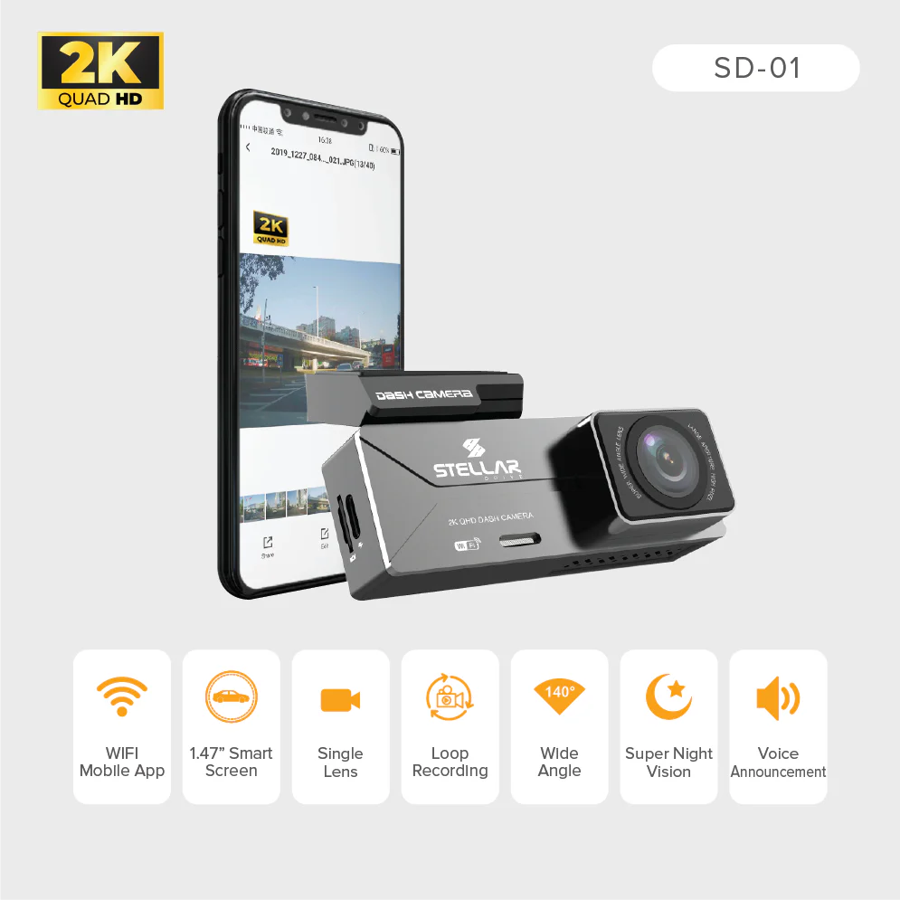 2K Dash Camera SD01 Stellar