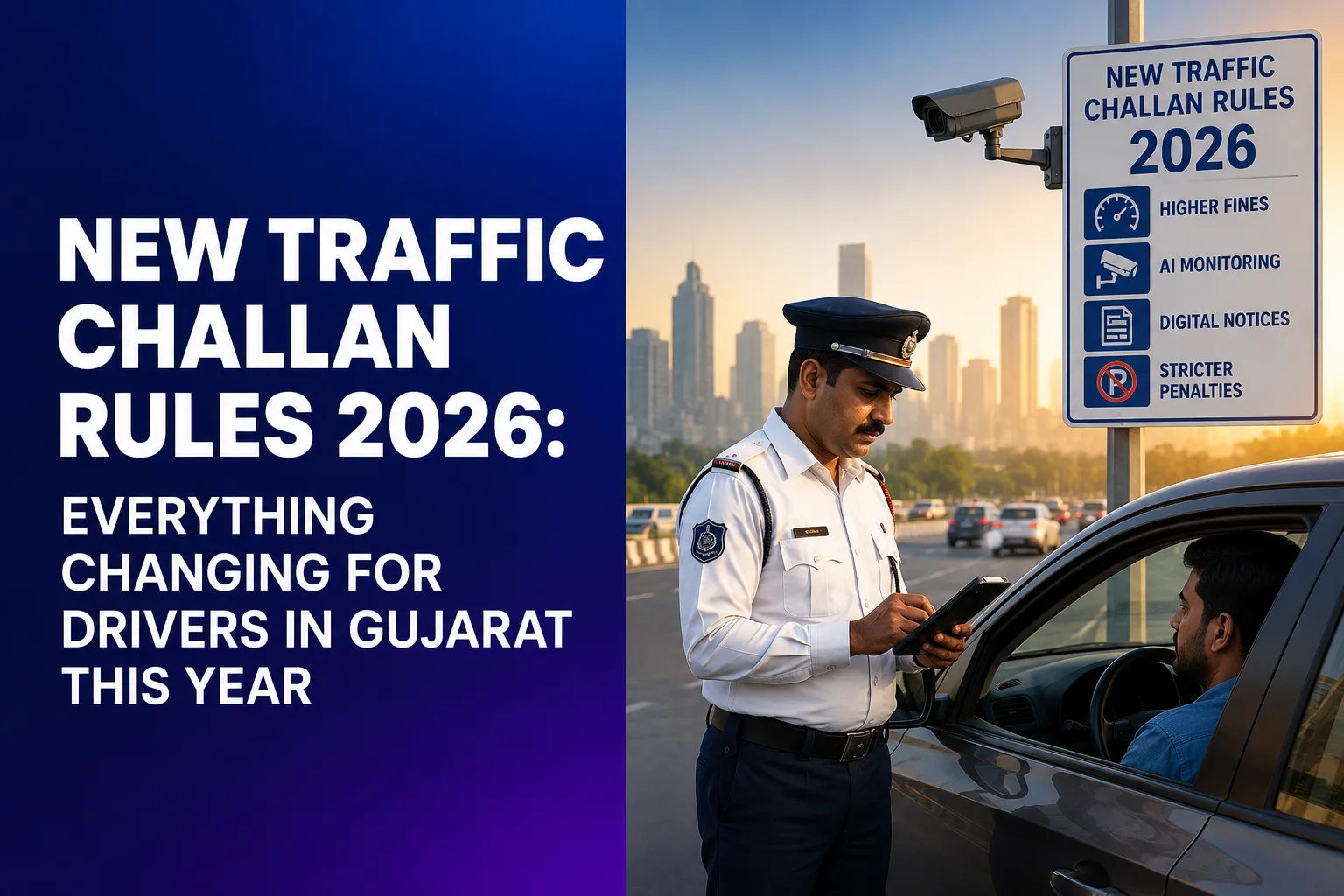New Traffic Challan Rules 2026: Everything Changing for Drivers in Gujarat This Year