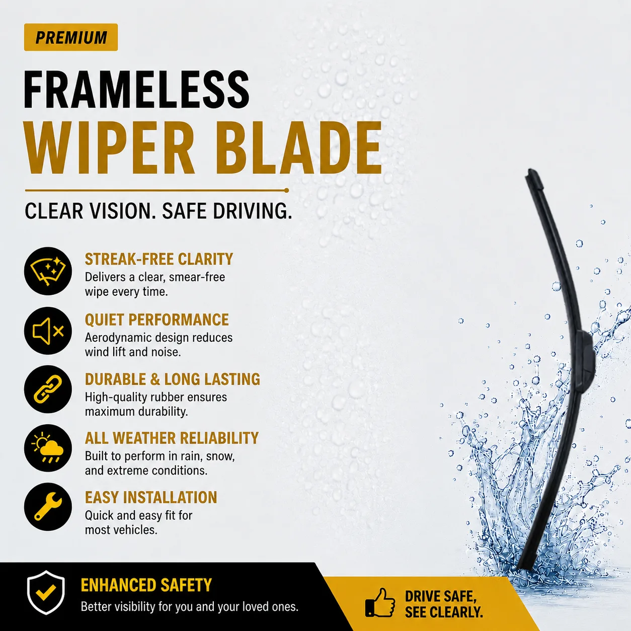 Wiper for Etios Liva 11-13