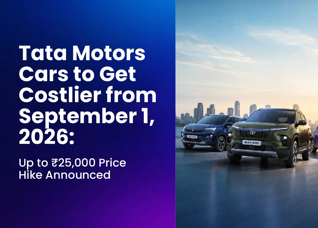 Tata Motors Cars to Get Costlier from September 1, 2026: Up to ₹25,000 Price Hike Announced