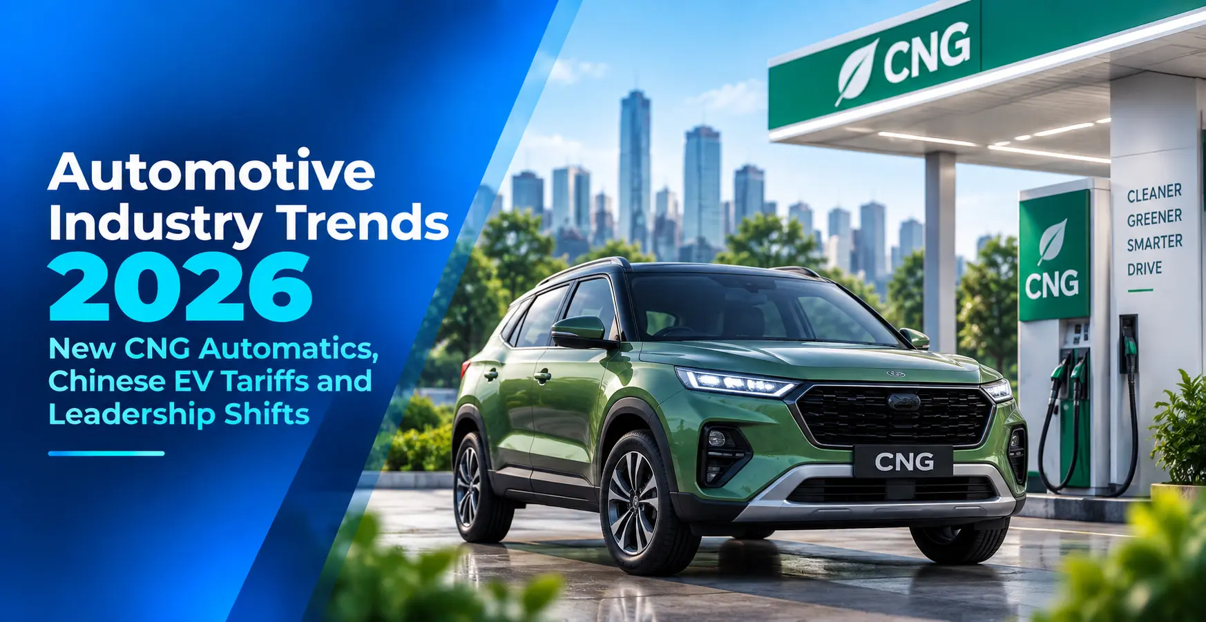 Automotive Industry Trends 2026: New CNG Automatics, Chinese EV Tariffs and Leadership Shifts